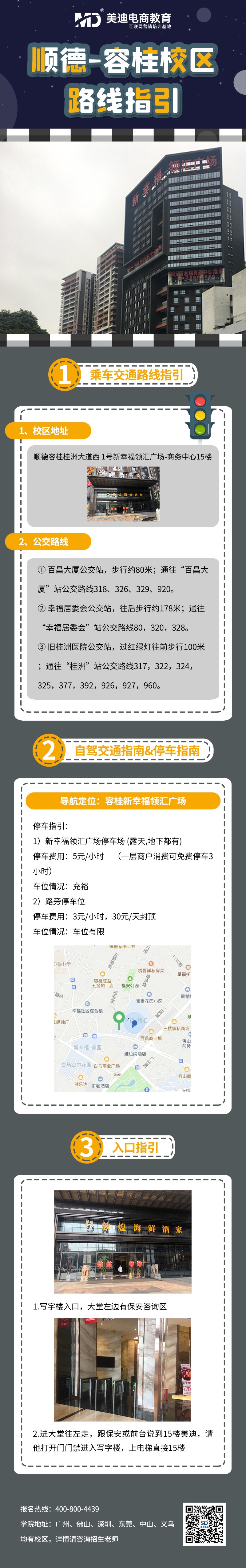 佛山容桂校区路线指引