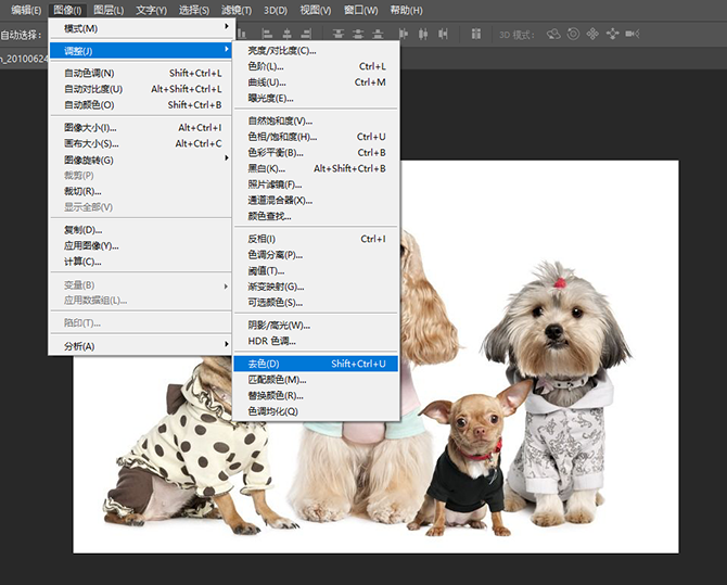 PS快速把照片处理成素描的效果