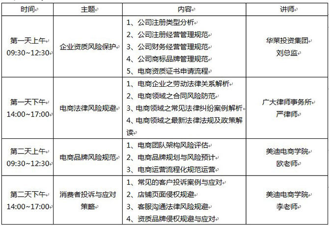 广东省 2017 年中小企业人才法律风险防范专题研修班