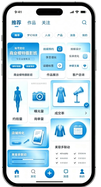 商业模特摄影班