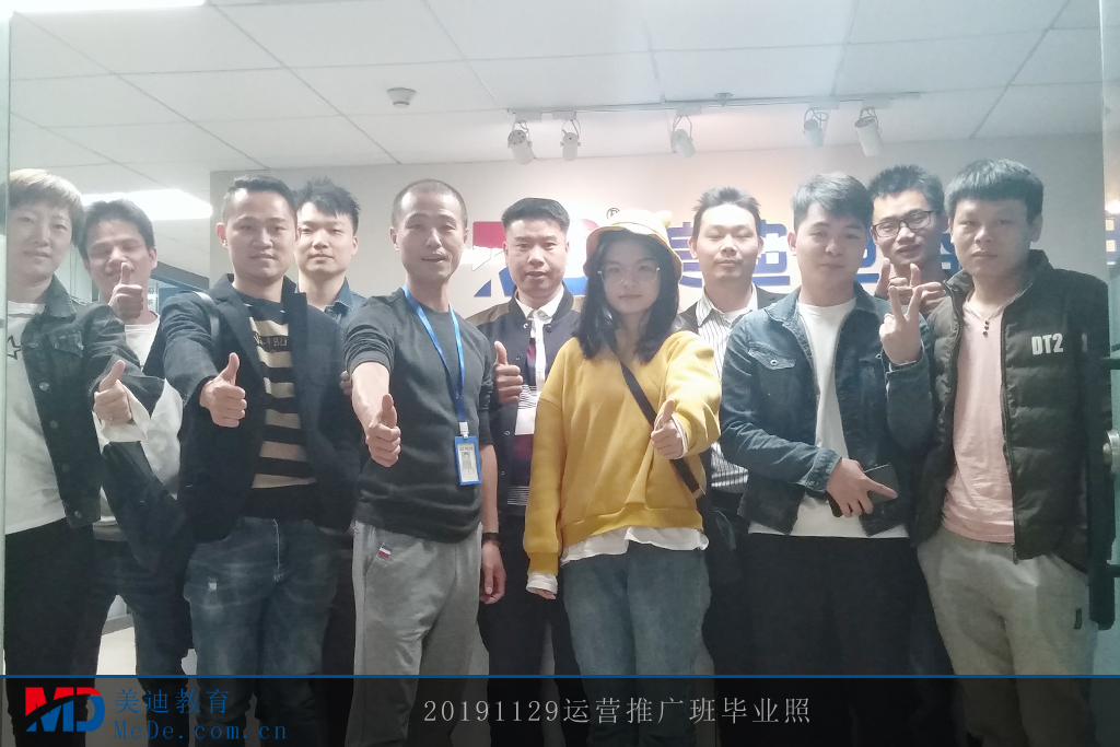 运营推广班20191129毕业照