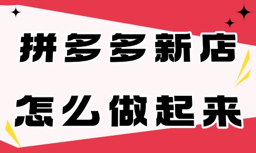 拼多多刚开的新店怎么做起来？这四点需要做好！ - 美迪电商教育