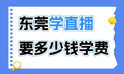 东莞学直播要多少钱学费?费用构成与避坑技巧整理! - 美迪电商教育